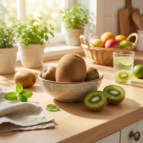 položky Kiwi umelé realistické dekoratívne ovocie 7,5 cm