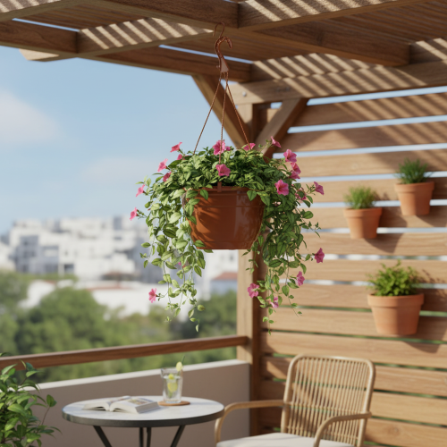 položky Závesný košík Ø25cm terakota