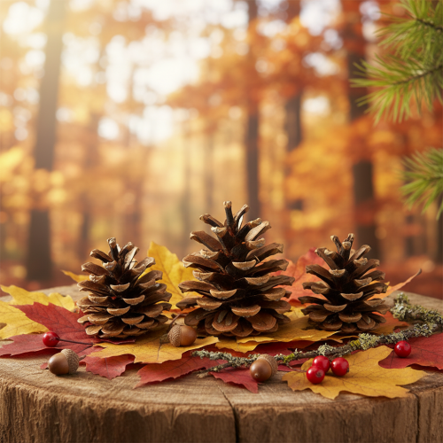 položky Šišky čierne 5cm prírodné 5ks