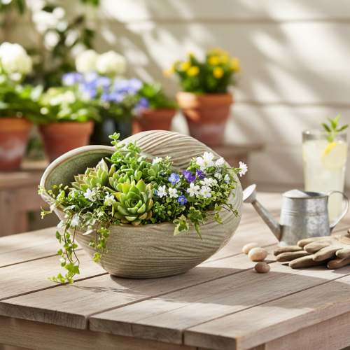 položky Keramická miska s motívom mušle pre elegantnú dekoráciu v obývačke, 23 cm
