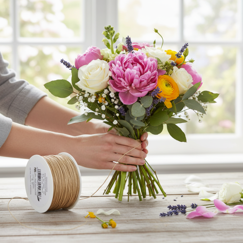 položky Drôt obalený papierom, obalený drôtom, Ø2mm, 100m, prírodný