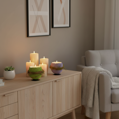 položky Dekoratívna miska na veľkonočné vajíčka na jarnú alebo veľkonočnú výzdobu stola, 9 cm, 4 kusy