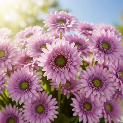 položky Umelé kvety Záhradná Gerbera Umelé kvety Fialová 47cm