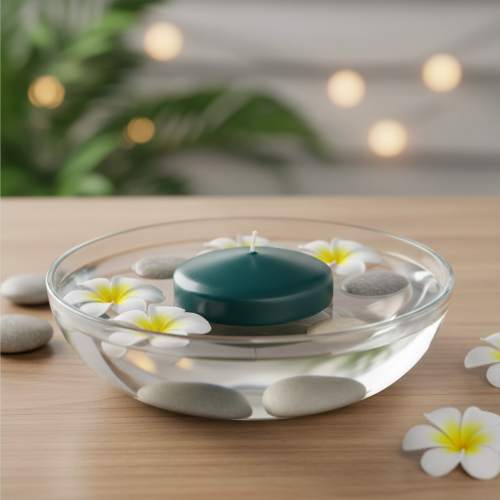 položky Plávajúca sviečka na slávnostné príležitosti a atmosférickú dekoráciu, 8 cm, 8 kusov