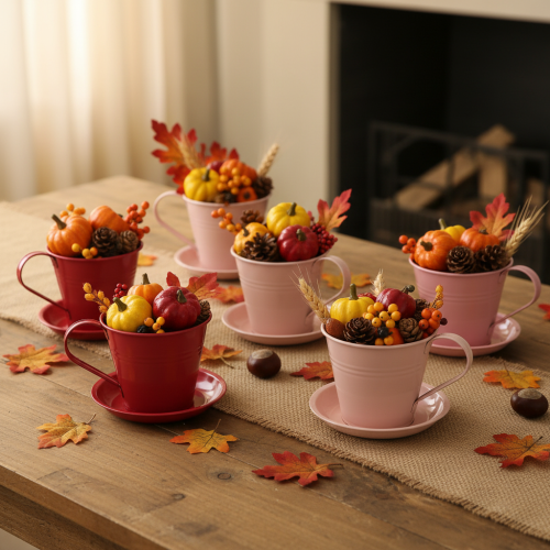 položky Kvetináč s podšálkou pre kreatívne záhrady, 11 cm, 6 kusov