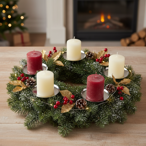 položky Svietnik strieborný Ø10cm 4 ks