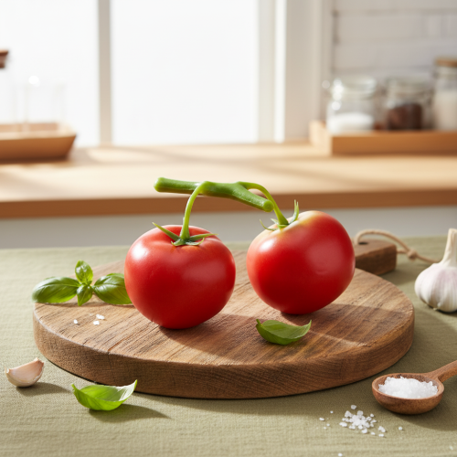 položky Dekoratívne paradajky 2 umelé paradajky na viniči Ø6cm D15cm