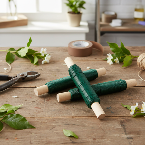 položky Kvetinový drôt na ovíjanie, zelený 0,65 mm 100 g 3 ks