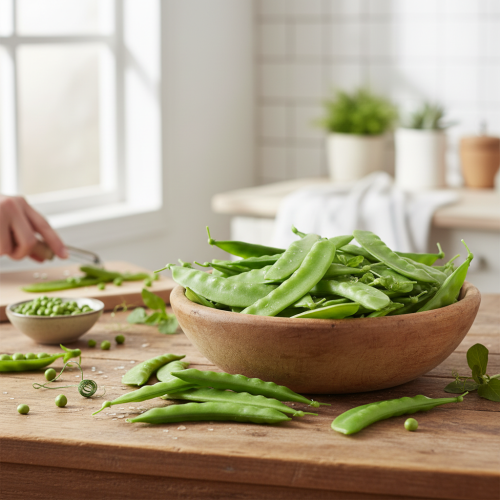 položky Zelený hrášok Zelenina umelá 11,5 cm 24 ks