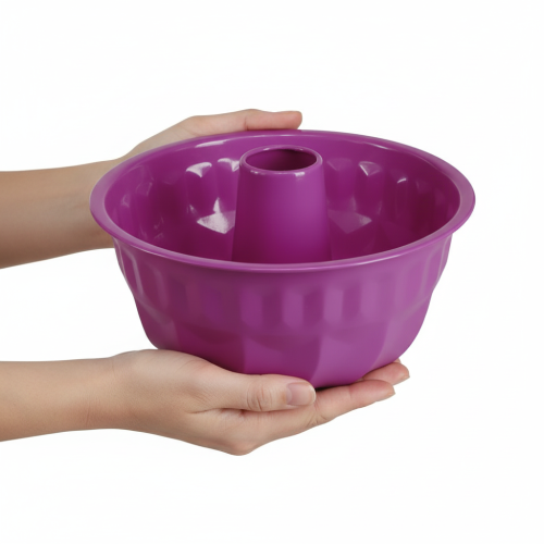položky Forma na tortu Bundt, kovová, ozdobná forma na tortu, fialová, Ø23cm, V12cm