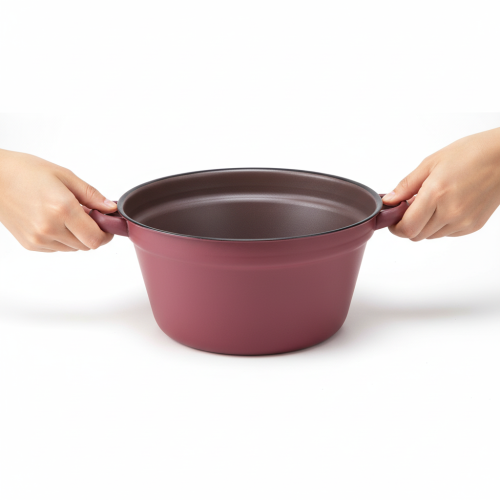 položky Kovové vedro s rúčkami, dekoratívna vanička na sadenie, červená, Ø20,5 cm, V10,5 cm