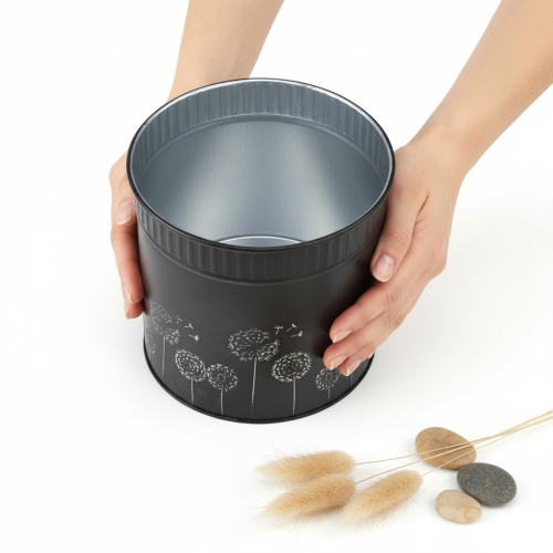 položky Kvetináč s púpavou, čierny, Ø15,5 cm V15,5 cm