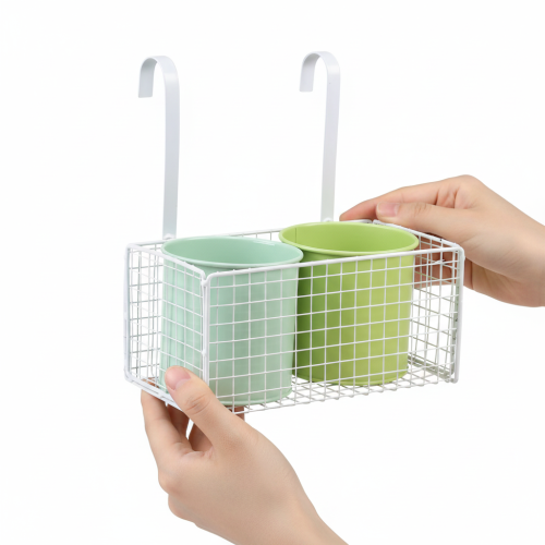 položky Závesný kovový kvetináč, zelený, dekorácia na balkón, D22 cm V23,5 cm