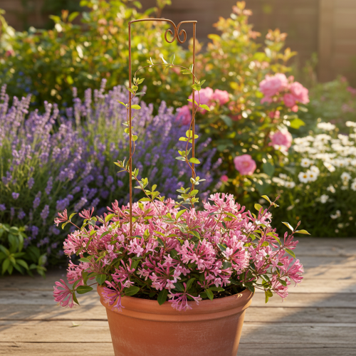 položky Mriežka, pomôcka na lezenie, zakrivený dekoratívny prvok do kvetinových záhonov a kvetináčov, 75 cm