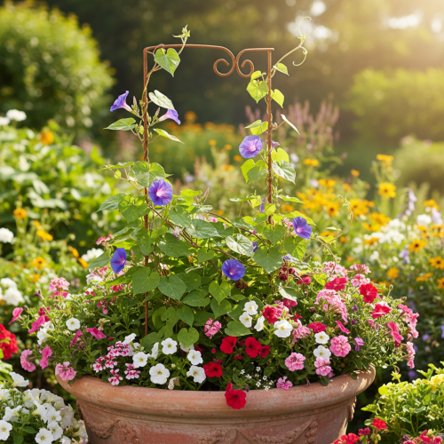 položky Mriežka, pomôcka na lezenie, zakrivený dekoratívny prvok do kvetinových záhonov a kvetináčov, 75 cm
