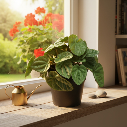 položky Peperomia Green Twist - robustná, dekoratívna izbová rastlina v 20 cm kvetináči