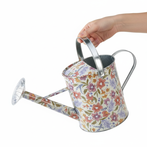 Dekoratívna kovová krhlica, vintage kvetináč na kvety, Ø18 cm | Floristik24.sk