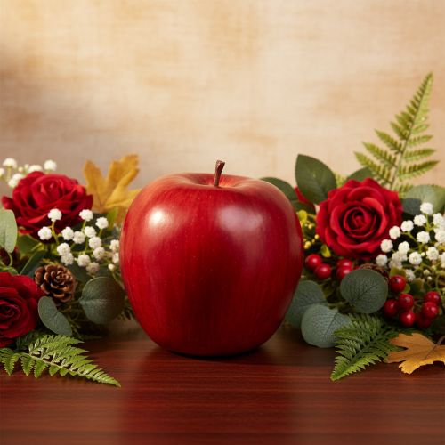 Článok Dekoratívne červené jablko, dekoratívne ovocie, Ø8cm V9,5cm, Red Delicious, 4 kusy