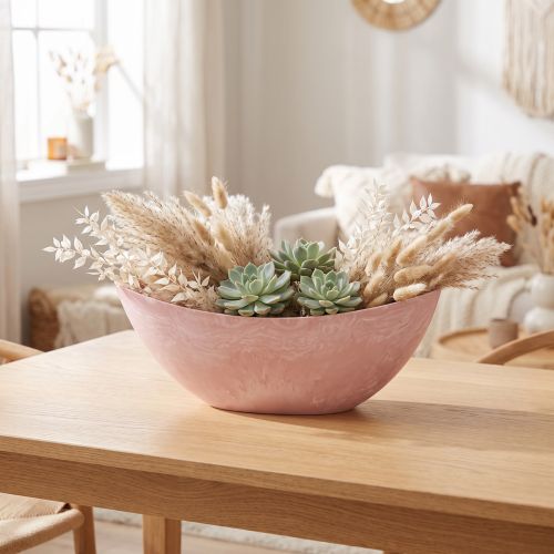 Dekoratívna miska na rastliny ružová 34 cm x 11 cm V11 cm | Floristik24.sk