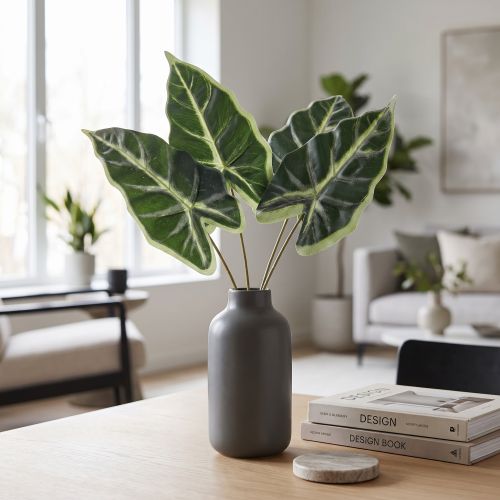 Alocasia Elephant Ear Arrow Leaf Umelé rastliny zelené 55cm | Floristik24.sk