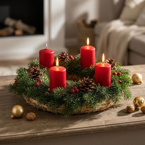 Slamený veniec 20/4cm, sada 10 kusov - polotovary vencov na advent, Sviatok všetkých svätých a dekorácie | Floristik24.sk