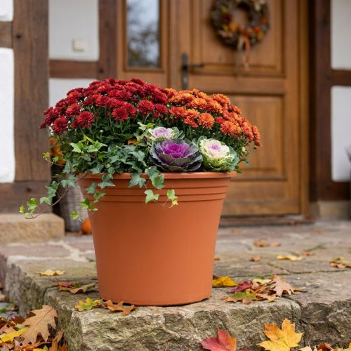 Hrniec “Irys” plastový terakota Ø43cm V35cm 1 ks | Floristik24.sk