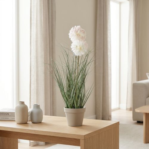 Umelé rastliny v kvetináčoch kozia brada umelé rastliny v kvetináči 58cm | Floristik24.sk