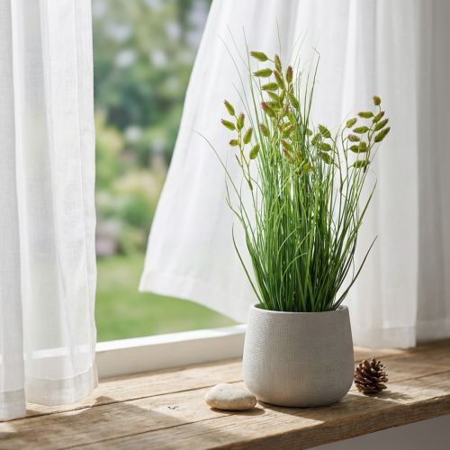 Travná tráva Umelá tráva Umelá rastlina v kvetináči 36 cm | Floristik24.sk