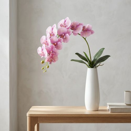 Orchidea Phalaenopsis umelé 8 kvetov ružové 104cm | Floristik24.sk