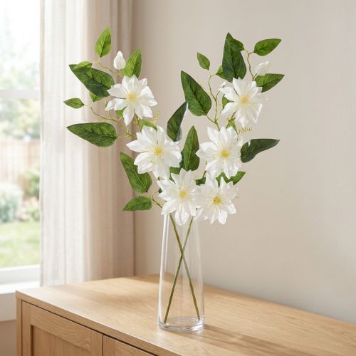 Umelý konár plamienka s kvetmi pre elegantnú a nenáročnú dekoráciu, 81 cm, 2 kusy | Floristik24.sk