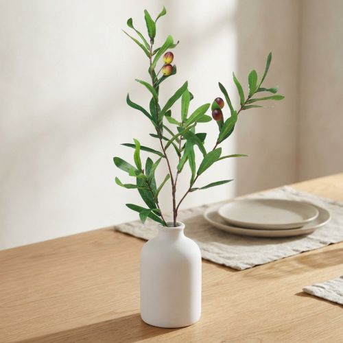 Olivová ratolesť umelá olivová ozdobná ratolesť 45cm | Floristik24.sk
