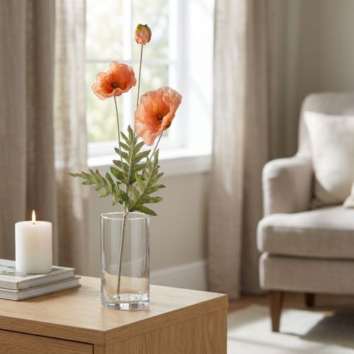 Umelé kvety hodvábne kvety dekorácia vlčie maky 75cm | Floristik24.sk