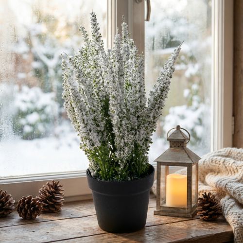 Erika metla vres biely vres umelá rastlina V26cm | Floristik24.sk