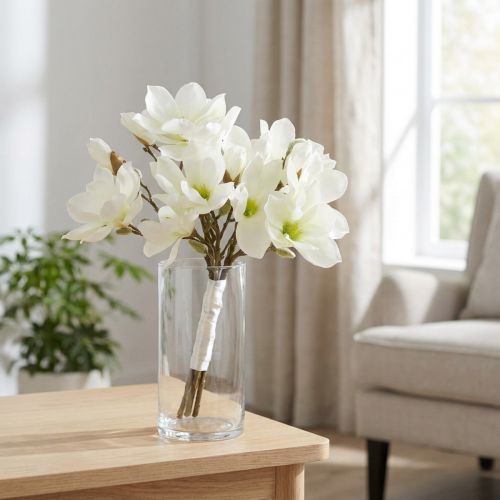 Zväzok magnólie biela 40cm 5 ks | Floristik24.sk