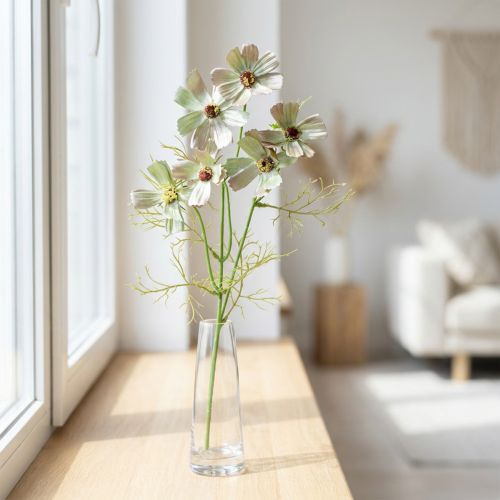 Kosmea košík na šperky zelené umelé letné kvety 61cm | Floristik24.sk