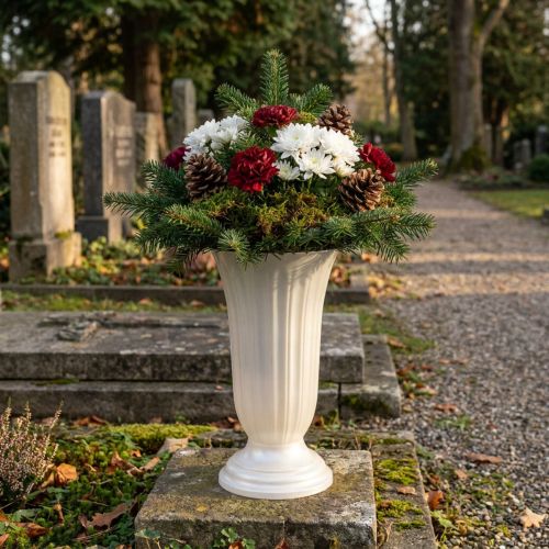 Váza Lilia perleť Ø28cm, 1 kus | Floristik24.sk
