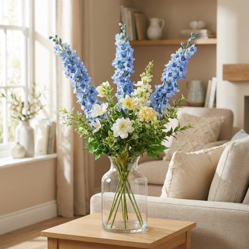 Umelé Delphinium Modré Delphinium Umelé kvety hodvábne kvety | Floristik24.sk