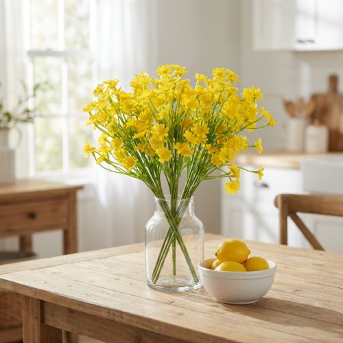 Umelý harmanček ako kytica pre sviežu a nenáročnú dekoráciu, 28 cm, 3 kusy | Floristik24.sk