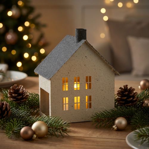 Kovová lampášová dekorácia 16 cm | Floristik24.sk