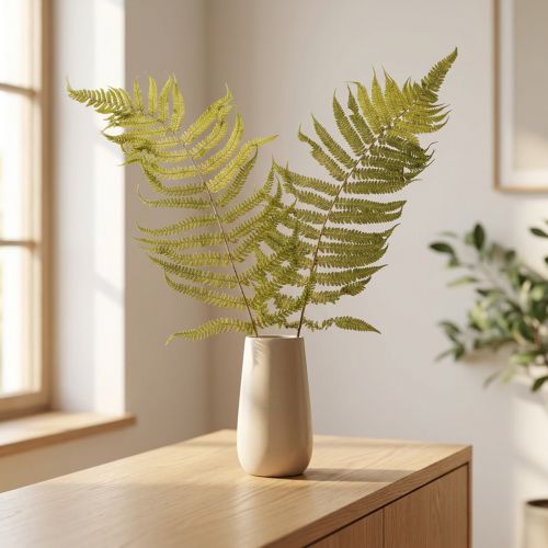 Článok Sušená a konzervovaná papraď. Ideálna na prírodnú dekoráciu domu. 80 cm.