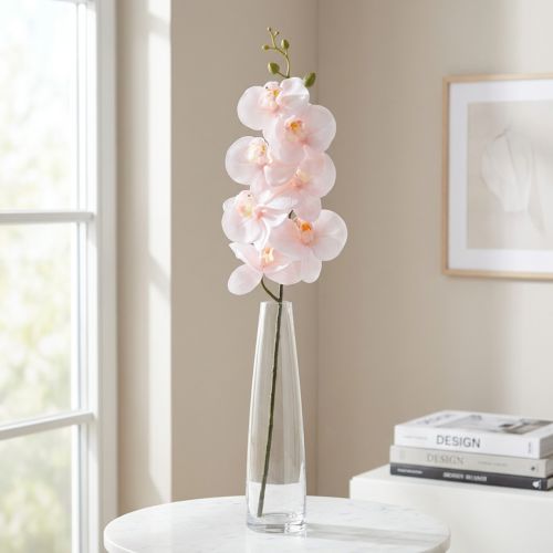 Umelá orchidea ružová Phalaenopsis Real Touch 83 cm | Floristik24.sk