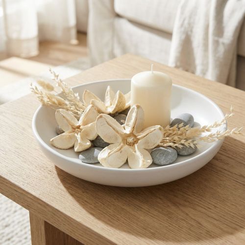 Článok Dekoratívne kvety bielené 12 ks