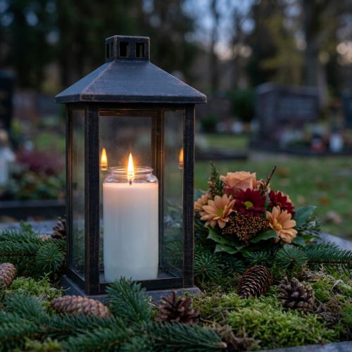 Článok Olejové svetlo do hrobových lampášov hrobové lampy Ø6,5cm H15cm 6 ks