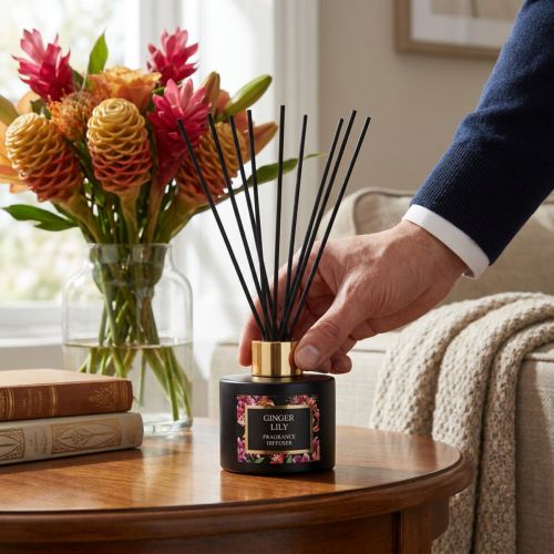 Izbový vonný difuzér vonné tyčinky Ginger Lily 75ml | Floristik24.sk