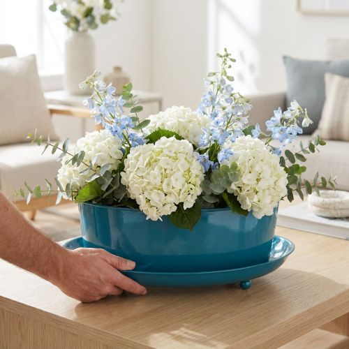 Kovová misa na stôl, elegantná a funkčná dekorácia do obytných priestorov, 28 cm | Floristik24.sk