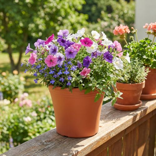 Kvetináč „Irys“ plast terakota Ø17cm V14cm 1 ks | Floristik24.sk