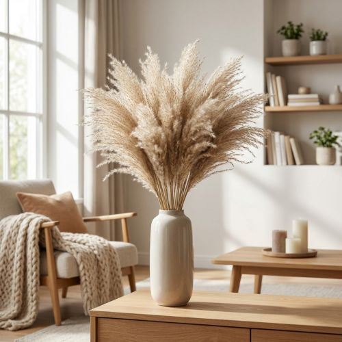 Suchá tráva Miscanthus 55-75cm perina prírodná 100 ks | Floristik24.sk