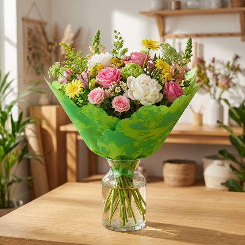 Manžety Rondella Ø48cm jablkovo zelená 50ks | Floristik24.sk