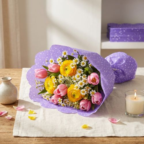 Manžety Rondella Ø38cm Fialová 50p | Floristik24.sk