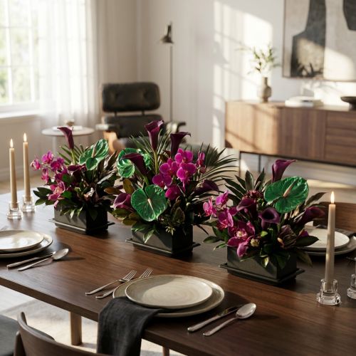 OASIS® Black Table Deco Mini Floral Foam Black 4 ks | Floristik24.sk